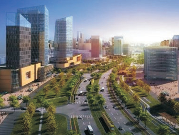 株洲市軌道科技城中車大道（規(guī)劃次干路1~迎賓大道）